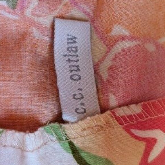 TWO Cotton Poplin A-line Skirts, Vibrant Prints by CC Outlaw, sz M Summertime - Picture 8 of 16